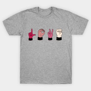 Love in Sign Language T-Shirt